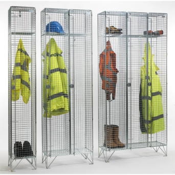 Secure Wire Mesh Lockers