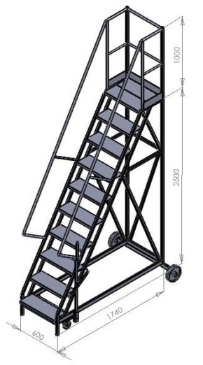 Standard Heavy Duty Mobile Warehouse Steps