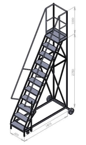 Standard Heavy Duty Mobile Warehouse Steps