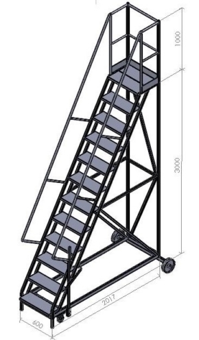 Standard Heavy Duty Mobile Warehouse Steps