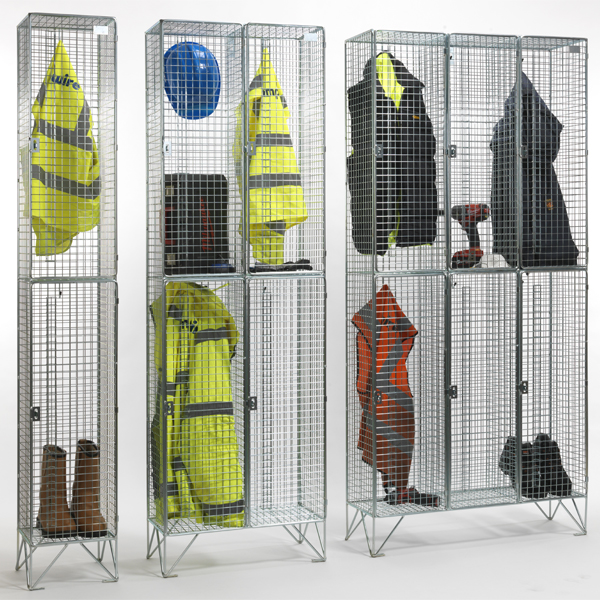 Secure Wire Mesh Lockers