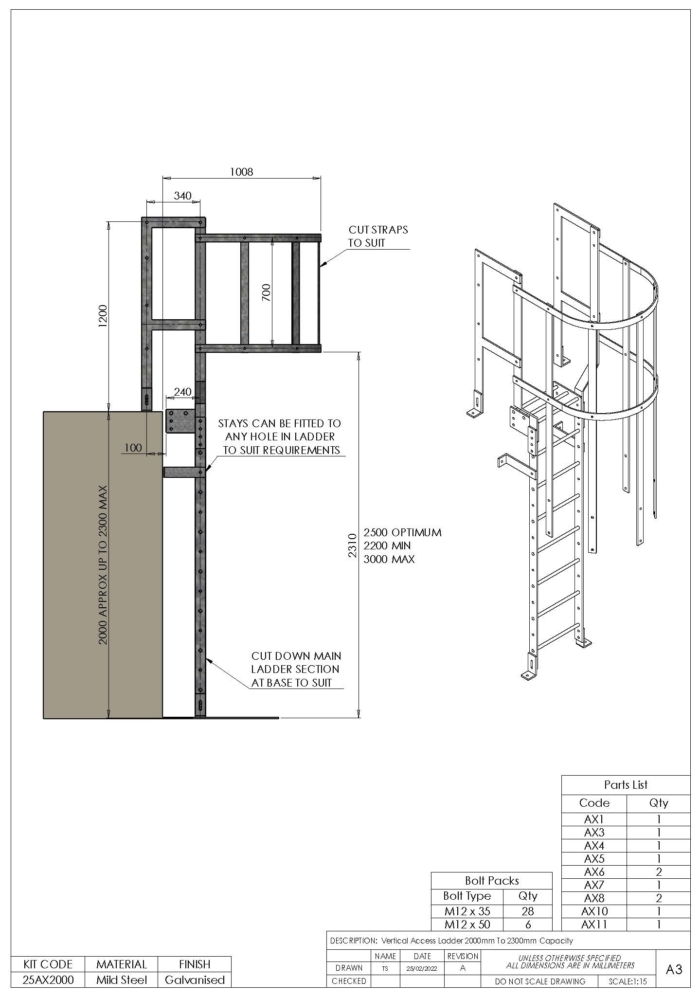 Vertical Access Ladder Kits