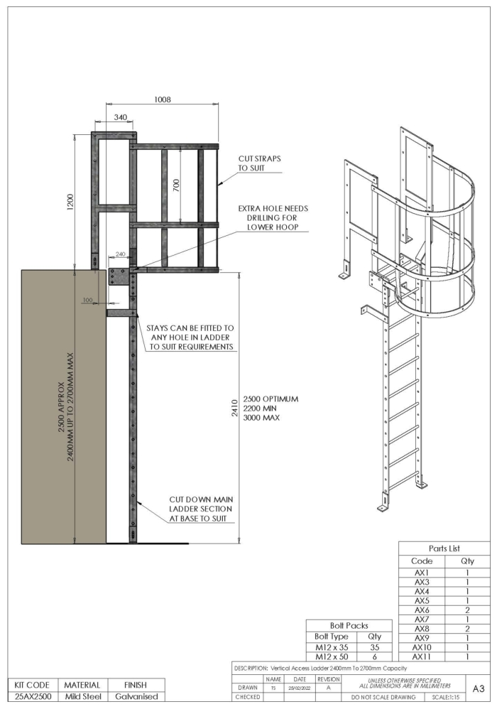 Vertical Access Ladder Kits