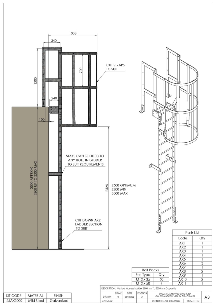 Vertical Access Ladder Kits