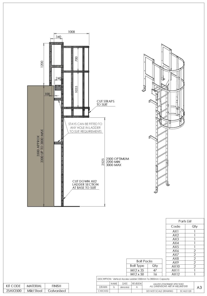 Vertical Access Ladder Kits