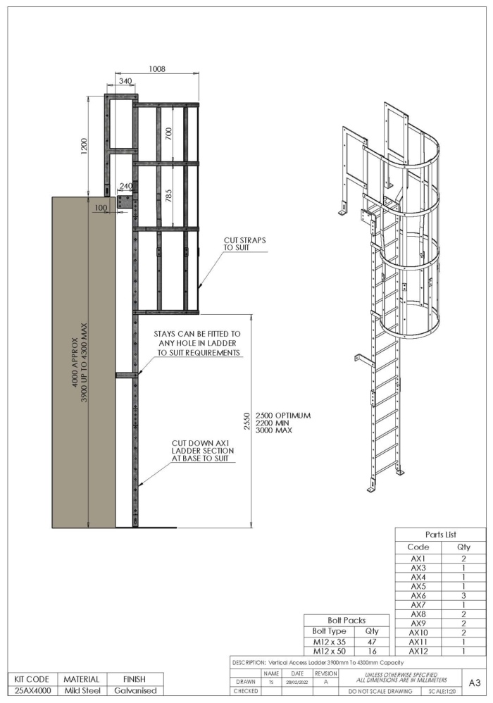 Vertical Access Ladder Kits