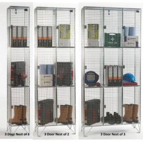 Secure Wire Mesh Lockers