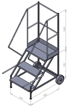Budget Heavy Duty Mobile Warehouse Steps