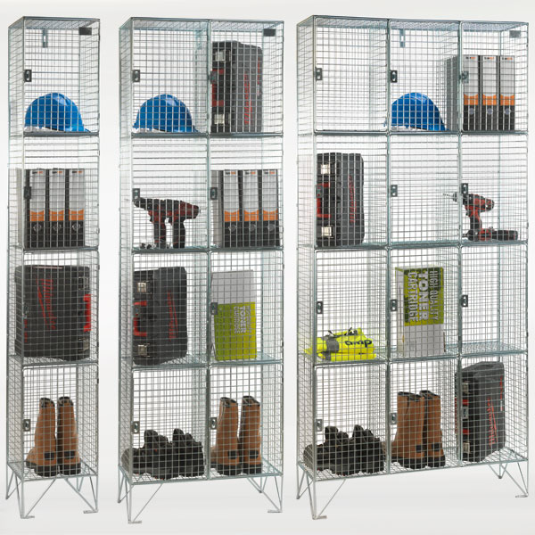 Secure Wire Mesh Lockers