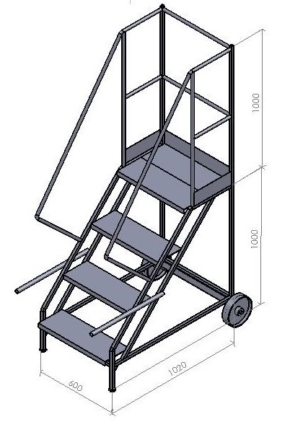 Budget Heavy Duty Mobile Warehouse Steps