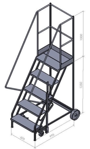 Standard Heavy Duty Mobile Warehouse Steps
