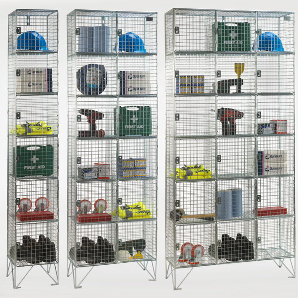 Secure Wire Mesh Lockers