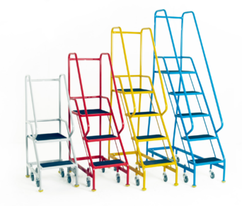 Narrow Aisle Spring Loaded Steps