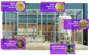 Eurocage Mesh Security Cage – Galvanised