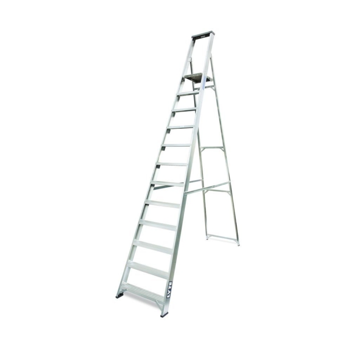 Lyte MagnaStep Industrial Aluminium Platform Step Ladders with Tool Tray
