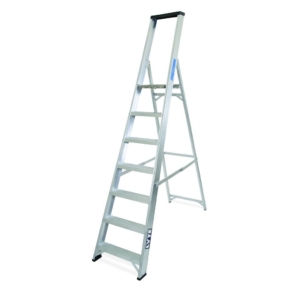 Lyte MagnaStep Industrial Aluminium Platform Step Ladders with Tool Tray