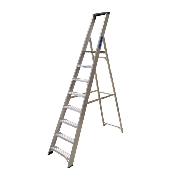 Lyte MagnaStep Industrial Aluminium Platform Step Ladders with Tool Tray