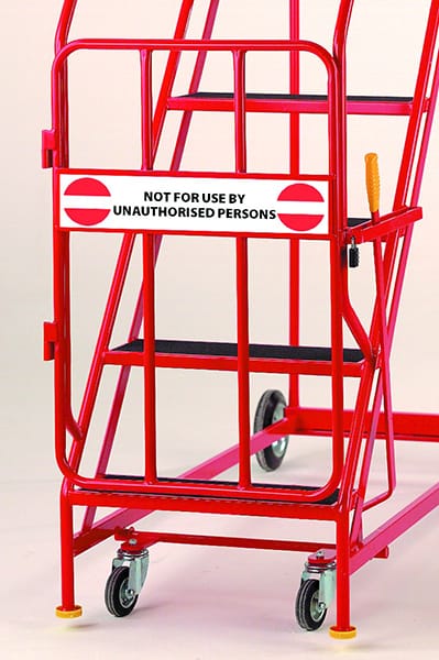 Steptek Quality Red Range Warehouse Ladders