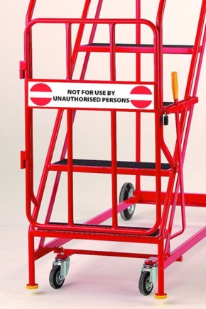 Steptek Quality Red Range Warehouse Ladders