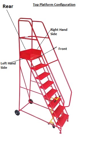 TekA Step Heavy Duty Mobile Warehouse Safety Steps – 762mm Extra Wide Treads