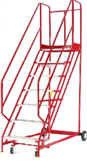 Steptek Quality Red Range Warehouse Ladders