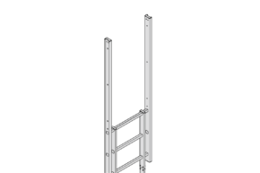 Aluminium Vertical Access Ladder Kits- Fixed with Hoops
