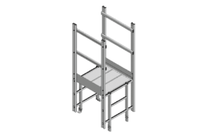 Aluminium Vertical Access Ladder Kits – Parapet Crossover
