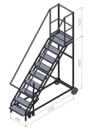 Standard Easy Slope 45 Platform Ladder