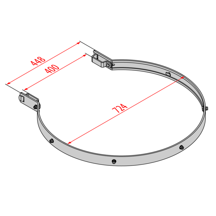 Aluminium Vertical Access Ladder Kits- Fixed with Hoops