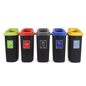Open Top Recycling Bins – 90 Litre