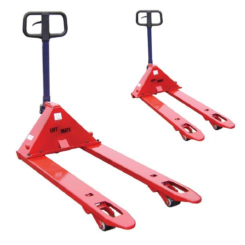 Hand Pallet Trucks with Adjustable Width Over Forks