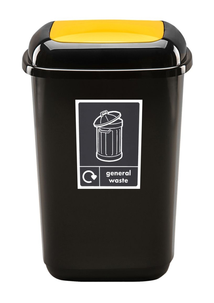 45 litre Plastic Push Lid Recycling Bin