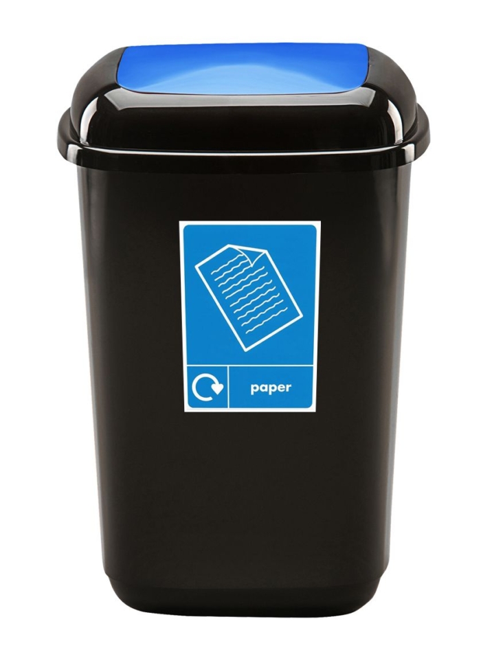 45 litre Plastic Push Lid Recycling Bin