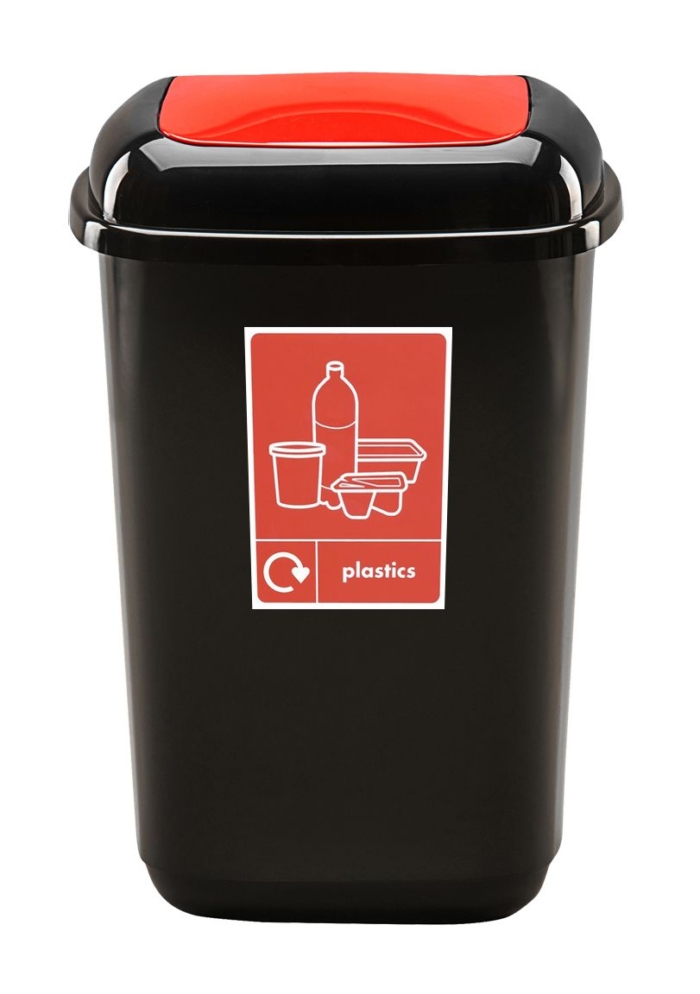 45 litre Plastic Push Lid Recycling Bin