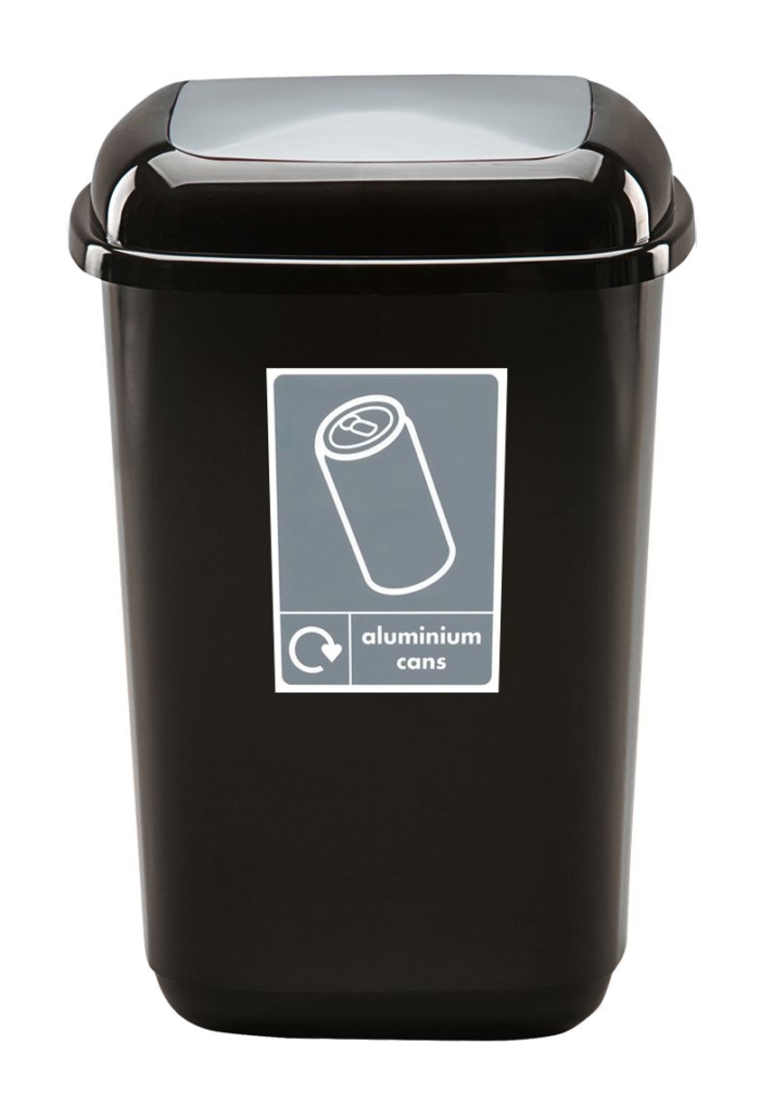 45 litre Plastic Push Lid Recycling Bin
