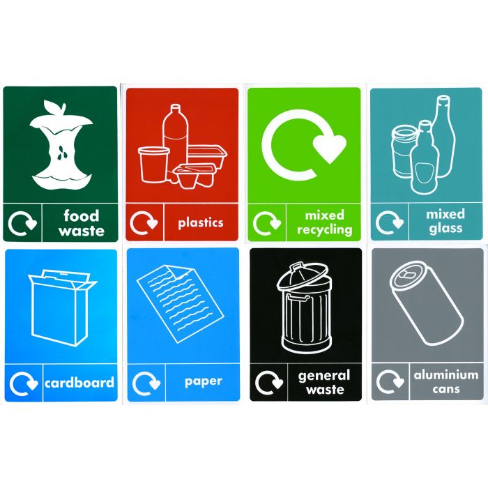 Freestanding Colour Coded Recycling Bins – Up to 75ltr