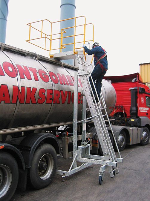 Tanker Access Platform Steps Adjustable Height