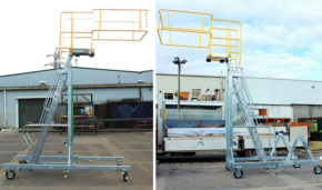 Tanker Access Platform Steps Adjustable Height