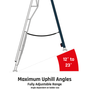 Henchman Tripod Garden Ladder -Fully Adjustable – 3 Adjustable Legs