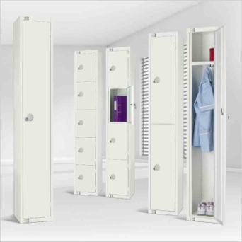 Elite All White Lockers