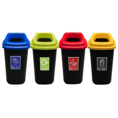 45 litre Plastic Push Lid Recycling Bin