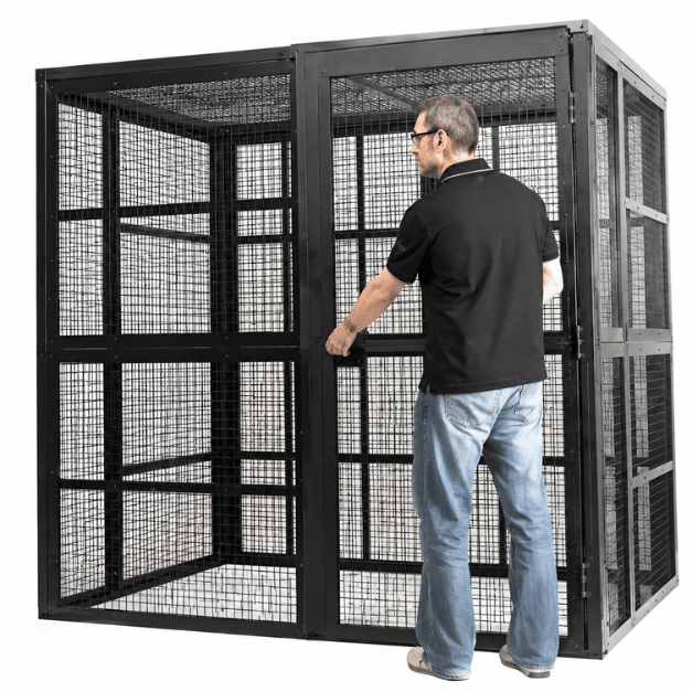 Knox High Security Storage Cage – Lockable Mesh Metal Cage