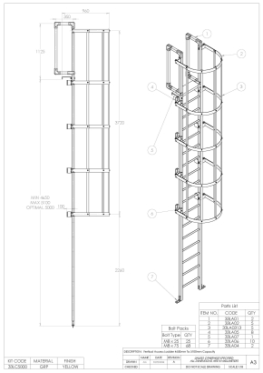 GRP Vertical Access Ladders