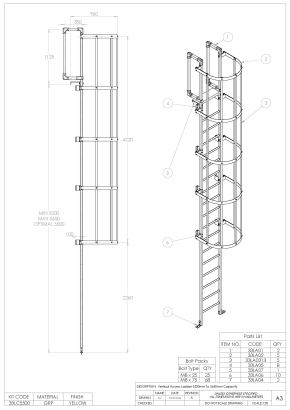GRP Vertical Access Ladders