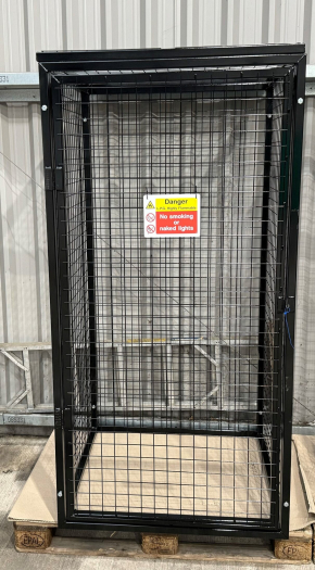 Flat Pack Lockable Gas Cylinder Storage Cage