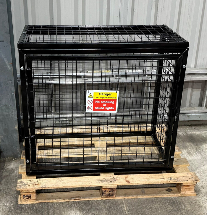 Flat Pack Lockable Gas Cylinder Storage Cage