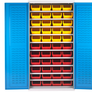 BCS48 Bin Cabinets - Shelf Support 11 shelves 44 bin