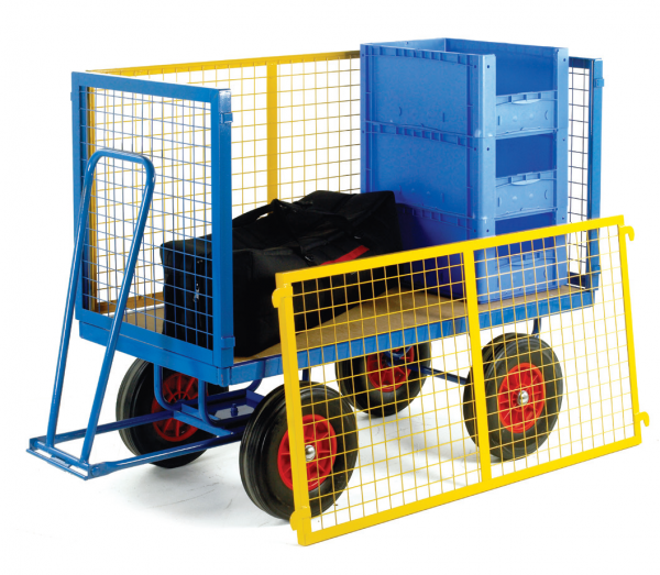 Turntable Trailers with Mesh Cage Supports