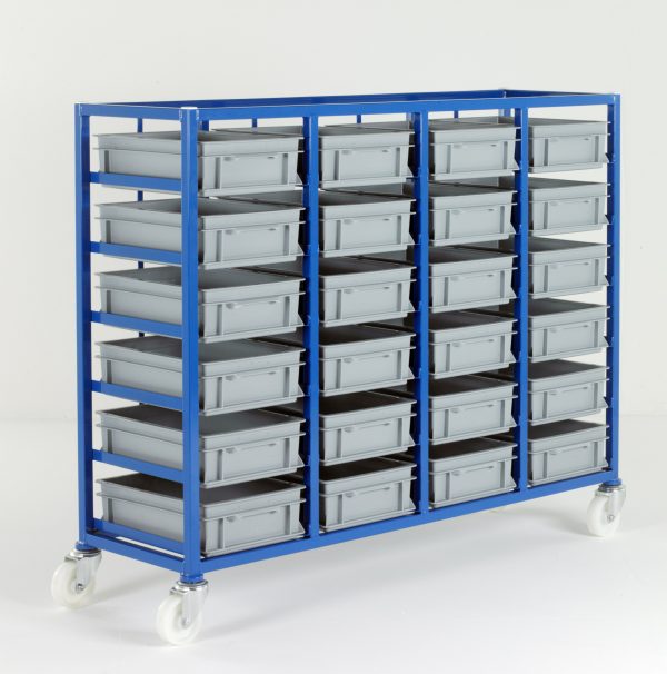 CT226 24 Tray Small Parts Storage Tray Racks