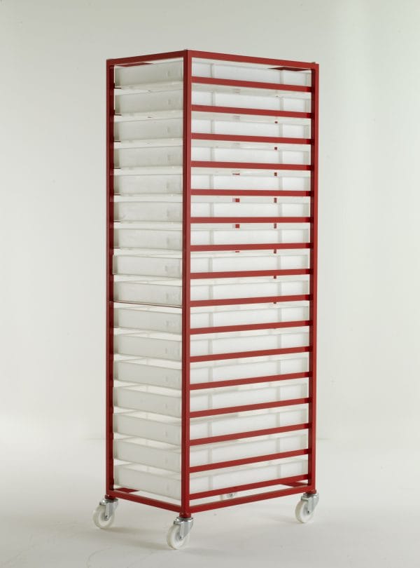 CT316 16 Tray Mobile Tray Rack